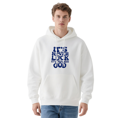 Bold Faith?Inspired Bubble Letter Print Hoodie