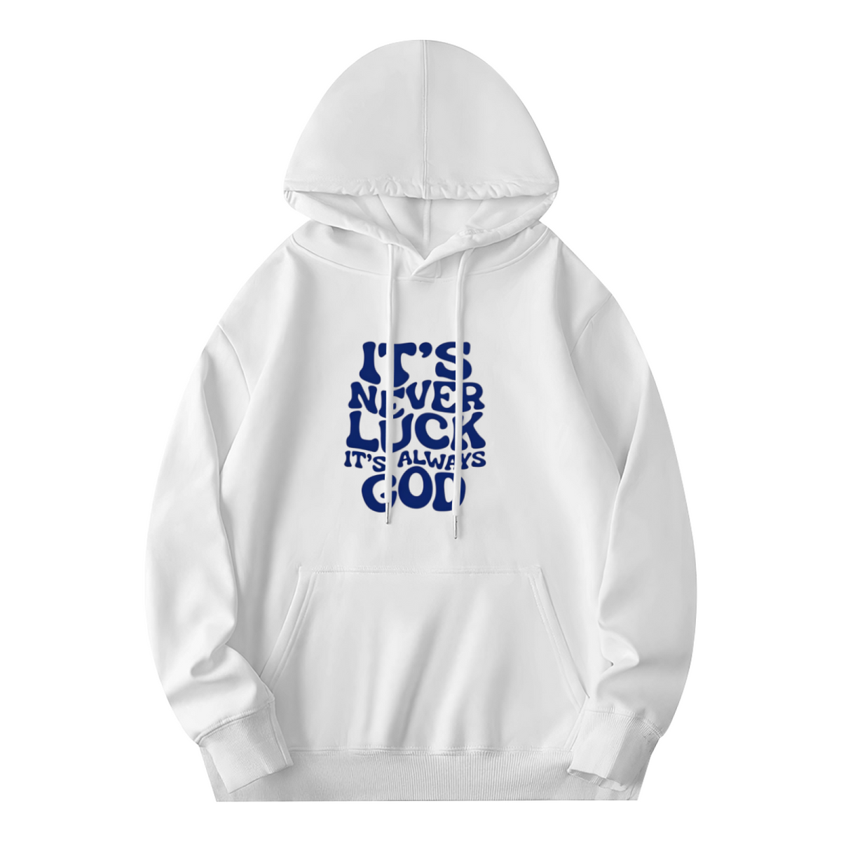 Bold Faith?Inspired Bubble Letter Print Hoodie