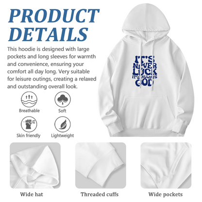Bold Faith?Inspired Bubble Letter Print Hoodie