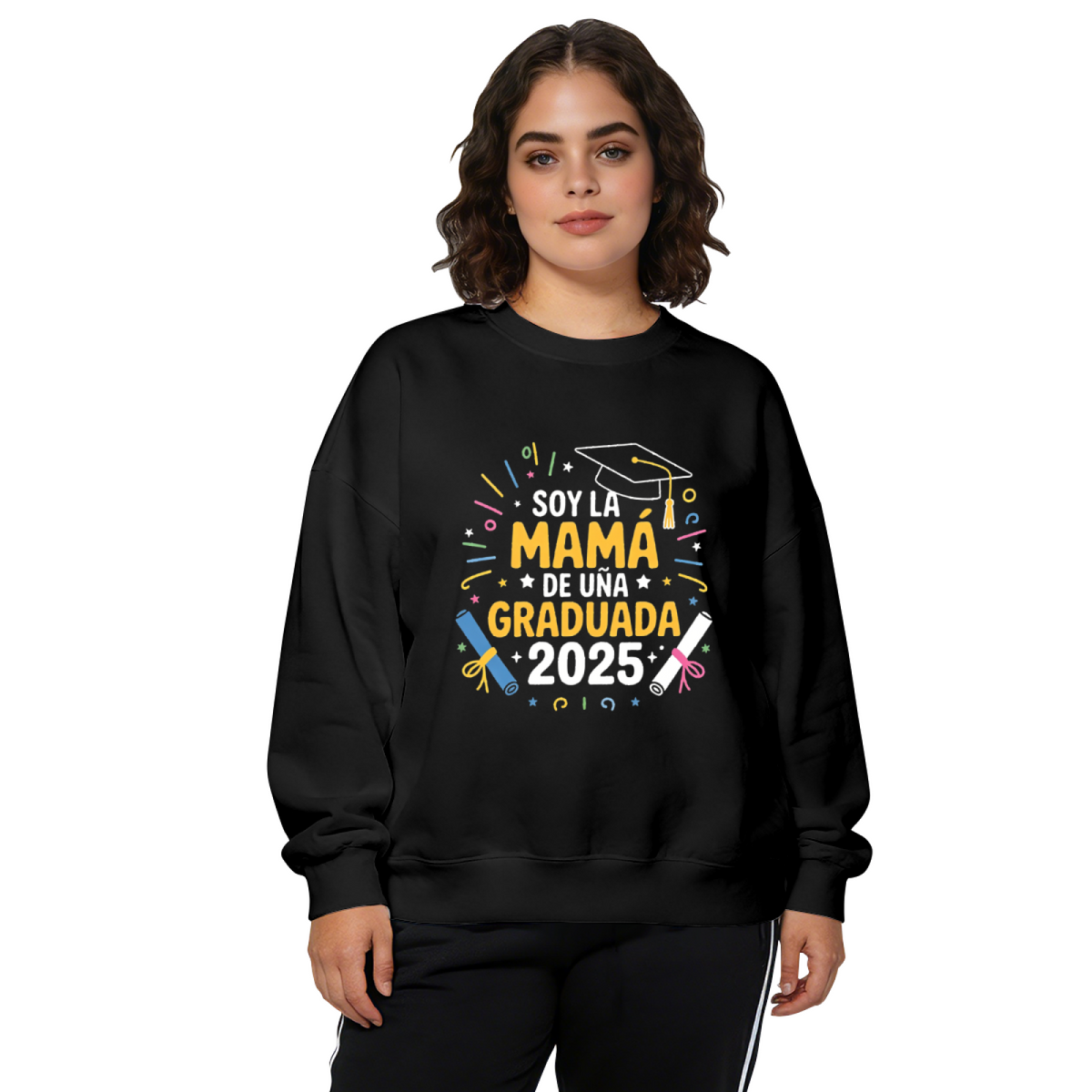 Soy La Mam¨¢ De Una Graduada 2025 Celebration Crewneck Sweatshirt