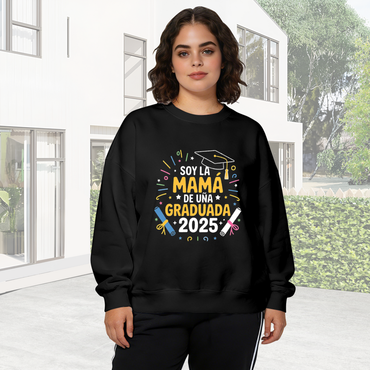 Soy La Mam¨¢ De Una Graduada 2025 Celebration Crewneck Sweatshirt