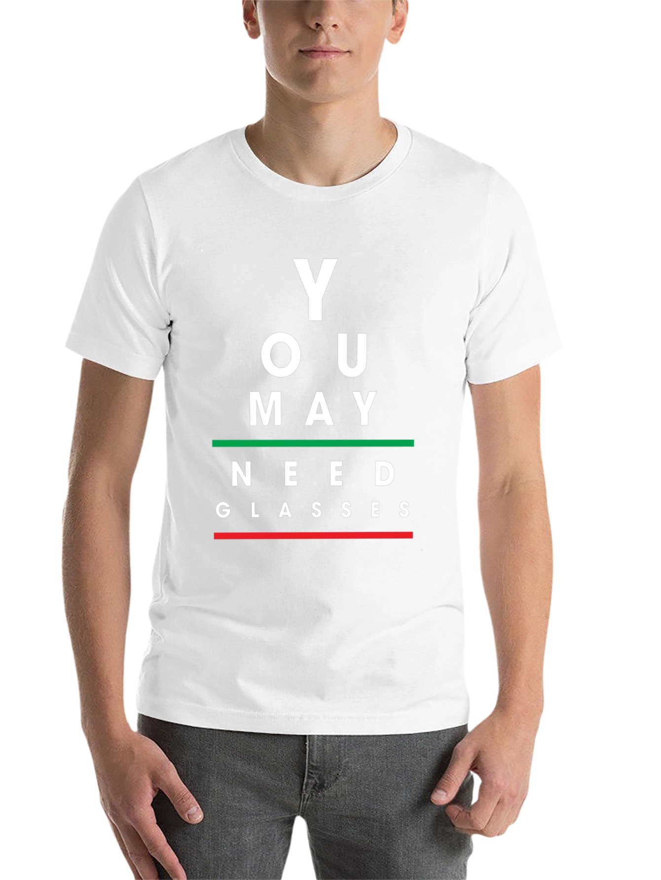 You May Need Glasses Black Graphic Tee