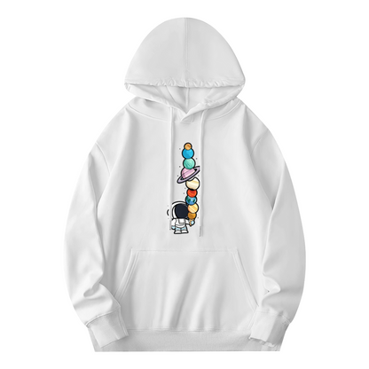 Cute Astronaut Planet Space Creative Graphic Hoodie