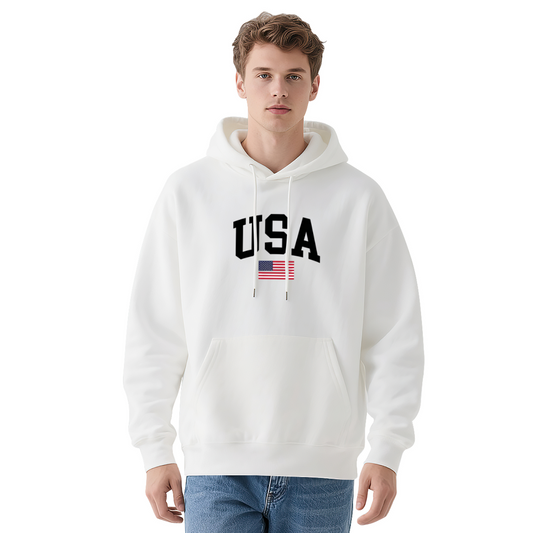 Retro USA Flag Patriotic Vintage Hoodie