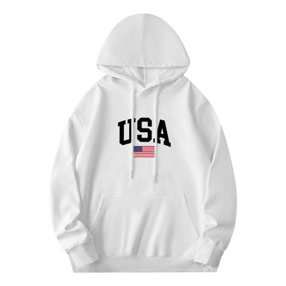 Retro USA Flag Patriotic Vintage Hoodie