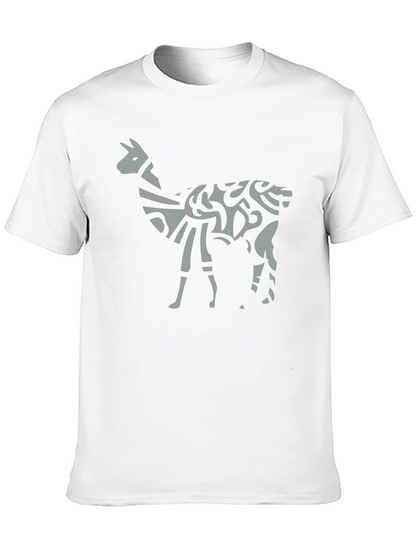 Tribal Llama Graphic Tee - Unique Mens T-Shirt