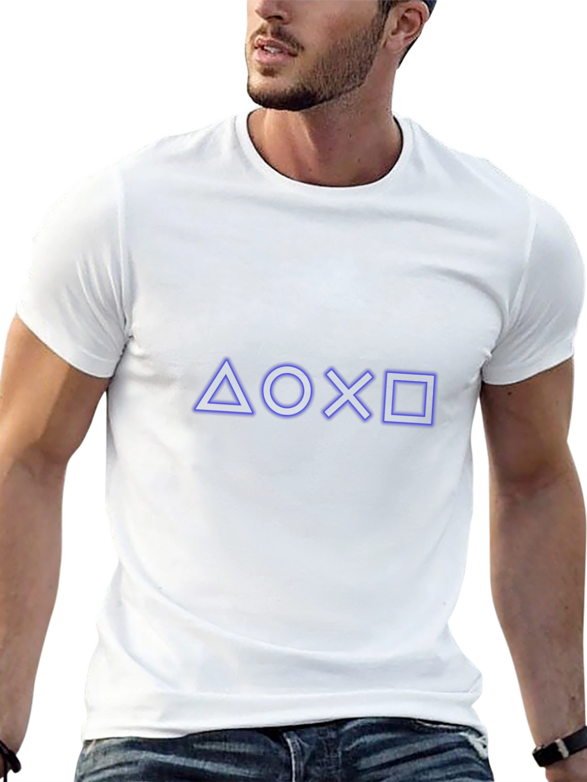Playstation Symbols Black Graphic Tee