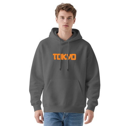 Bold Orange Tokyo Urban Street Font Hoodie
