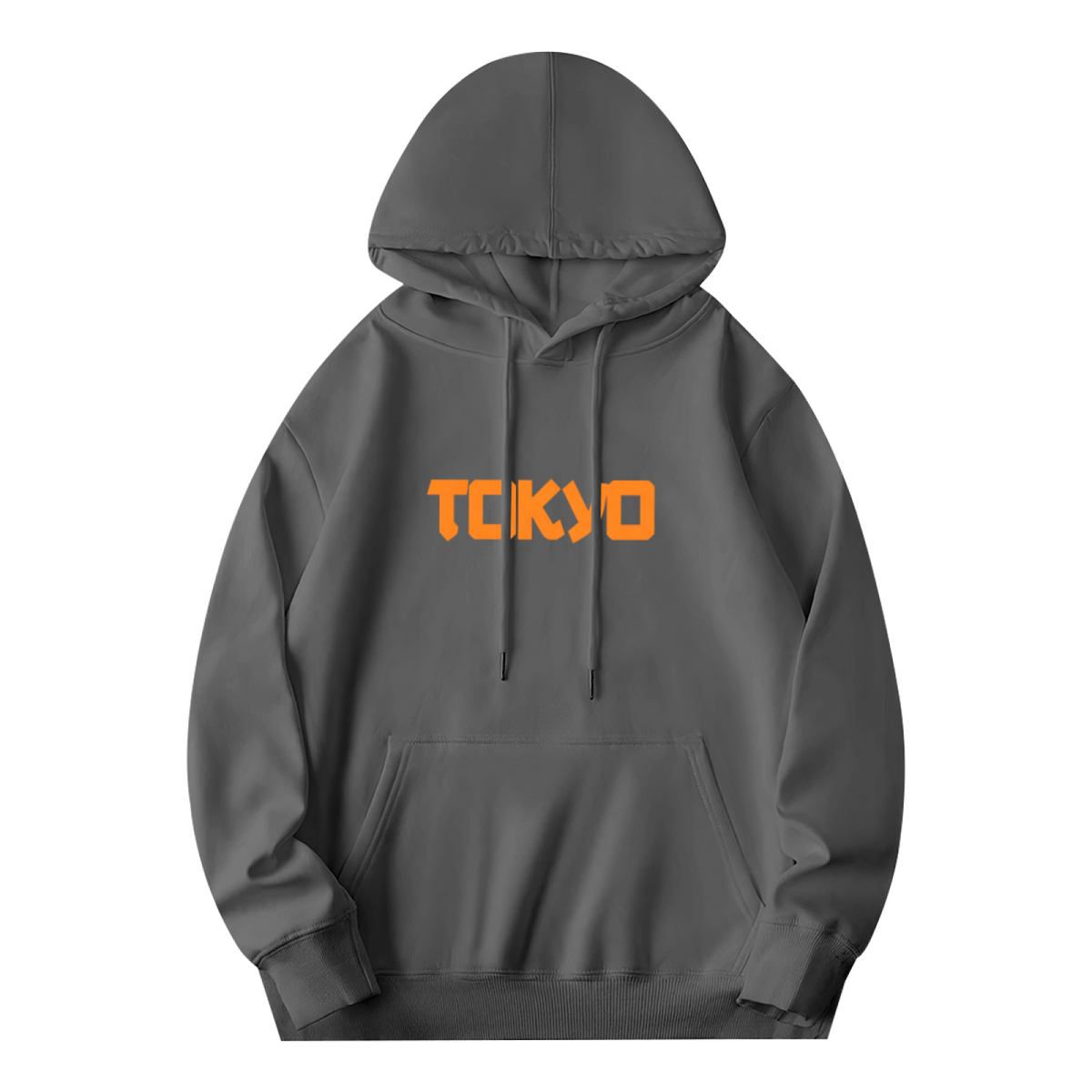 Bold Orange Tokyo Urban Street Font Hoodie