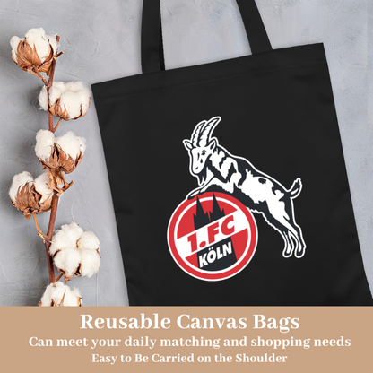 Colorful Arabic Horse Calligraphy Canvas Bag | Unique Islamic Art Printed Tote