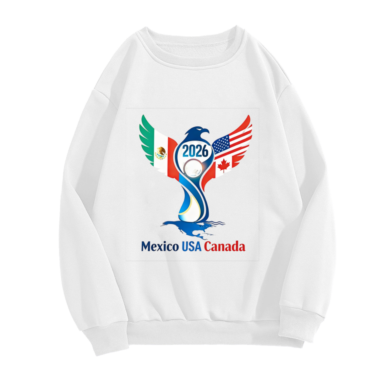 2026 World Cup Mexico?USA?Canada Eagle Crewneck Sweatshirt