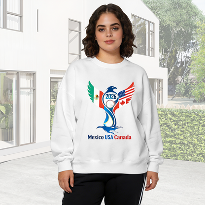 2026 World Cup Mexico?USA?Canada Eagle Crewneck Sweatshirt