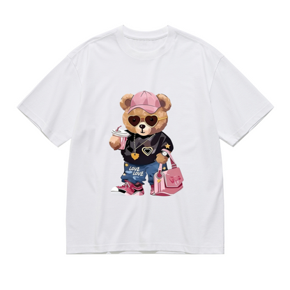 Dark Purple Magic Rose Moody Floral Graphic Tee