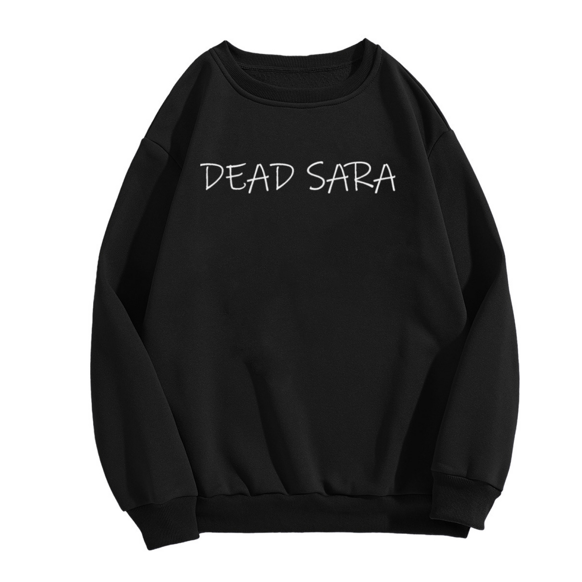 Positive Optimistic Letter Graphic Casual Crewneck Sweatshirt