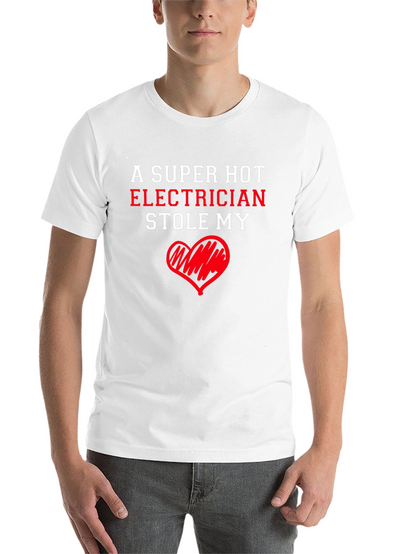Super Hot Electrician Heart T-Shirt