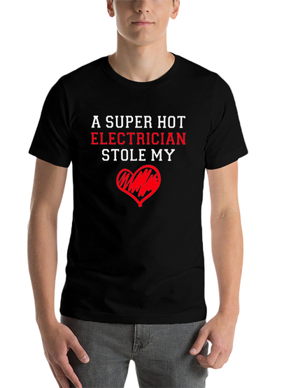 Super Hot Electrician Heart T-Shirt