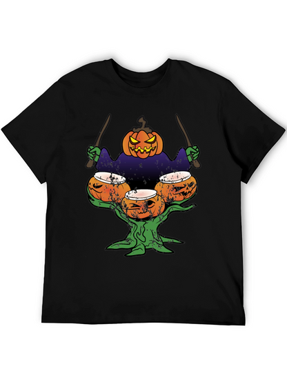 Pumpkin Drummer Halloween T-Shirt
