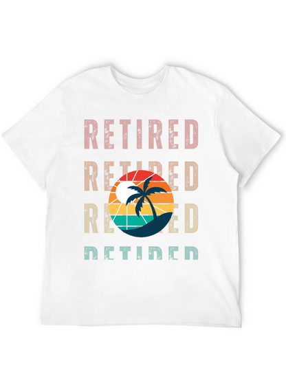 Retired Palm Tree Graphic T-Shirt