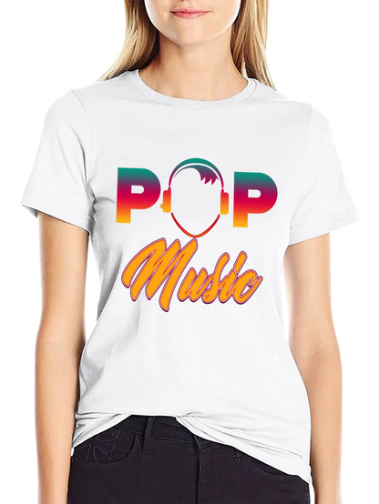 Pop Music Graphic T-Shirt - Retro Style Tee