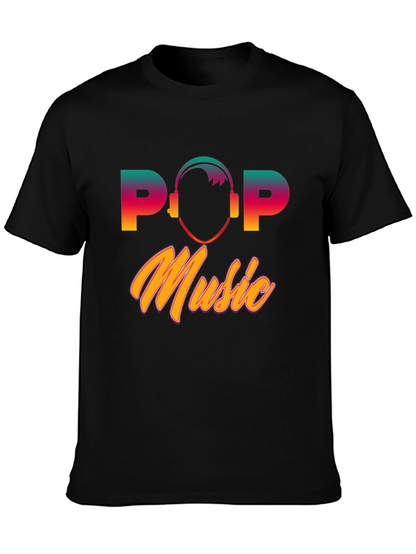 Pop Music Graphic T-Shirt - Retro Style Tee