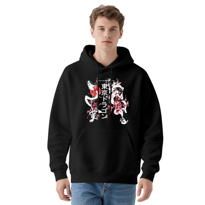 Tokyo Dragon Japanese Kanji Art Street?Wear Hoodie