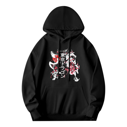 Tokyo Dragon Japanese Kanji Art Street?Wear Hoodie