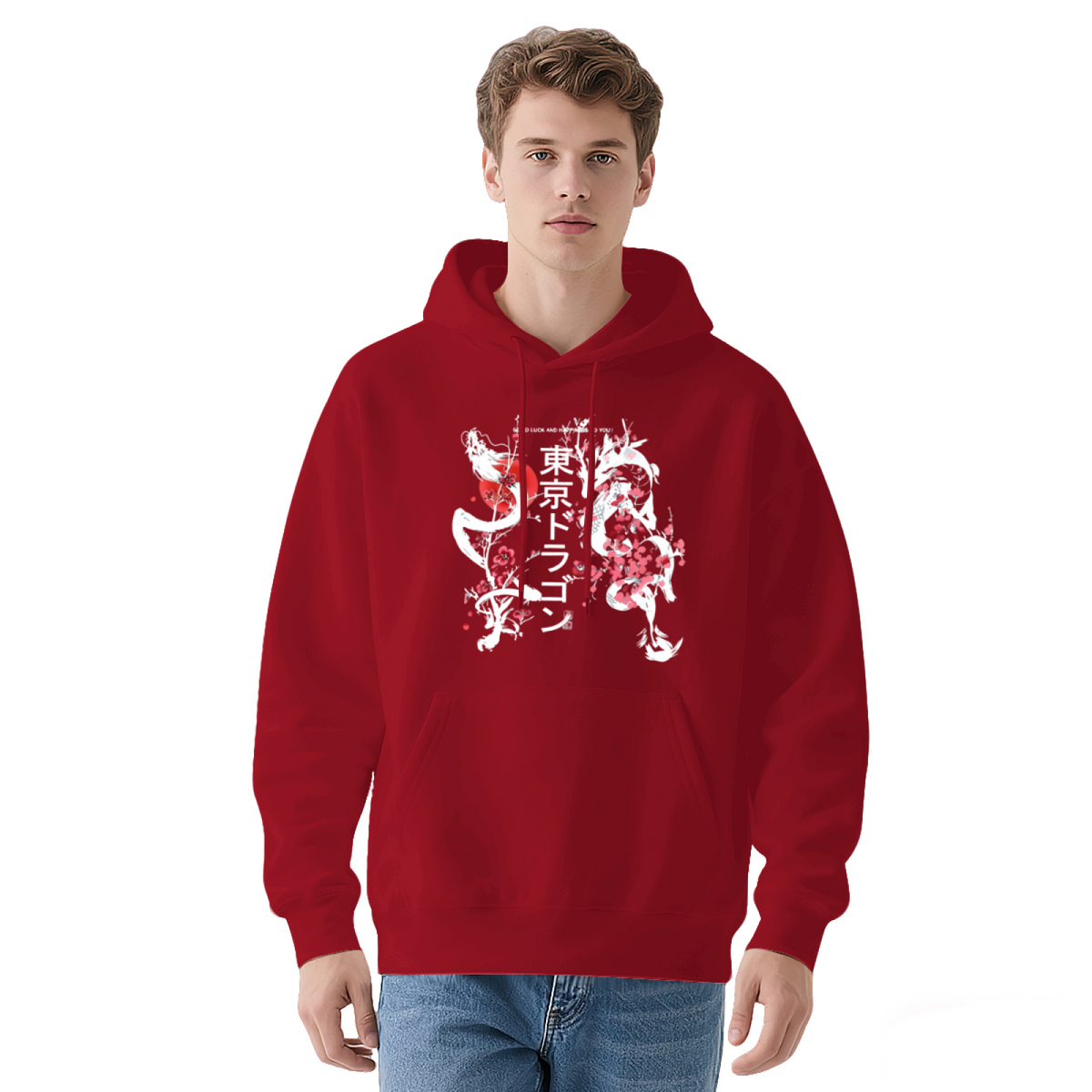 Tokyo Dragon Japanese Kanji Art Street?Wear Hoodie