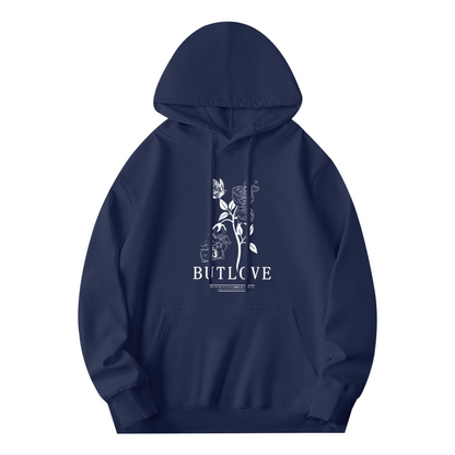 Butlove Rose & Butterfly Aesthetic Art Print Hoodie