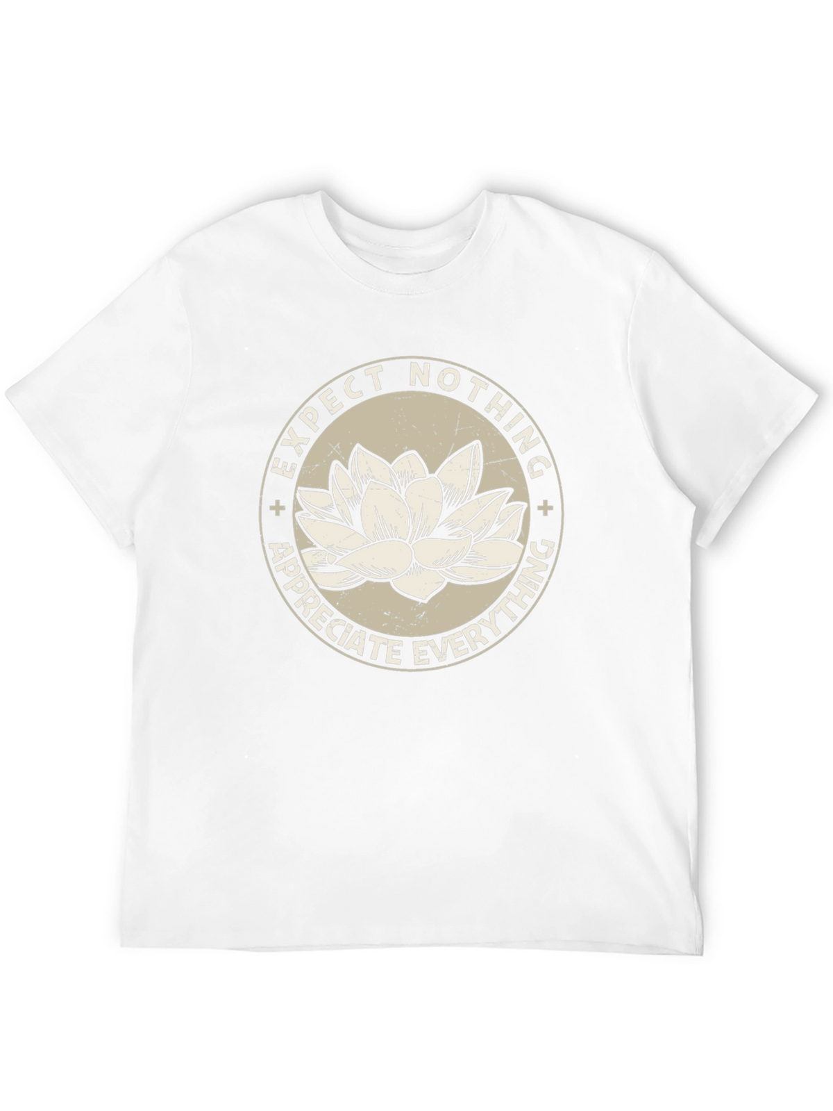 Lotus Expect Nothing Appreciate Everything Graphic Tee