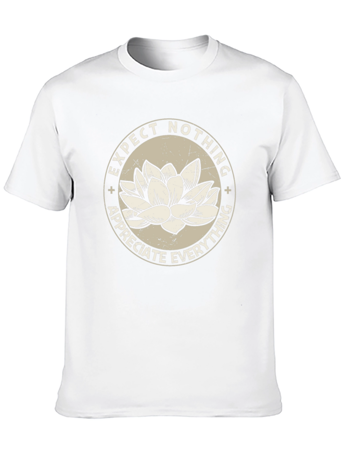 Lotus Expect Nothing Appreciate Everything Graphic Tee