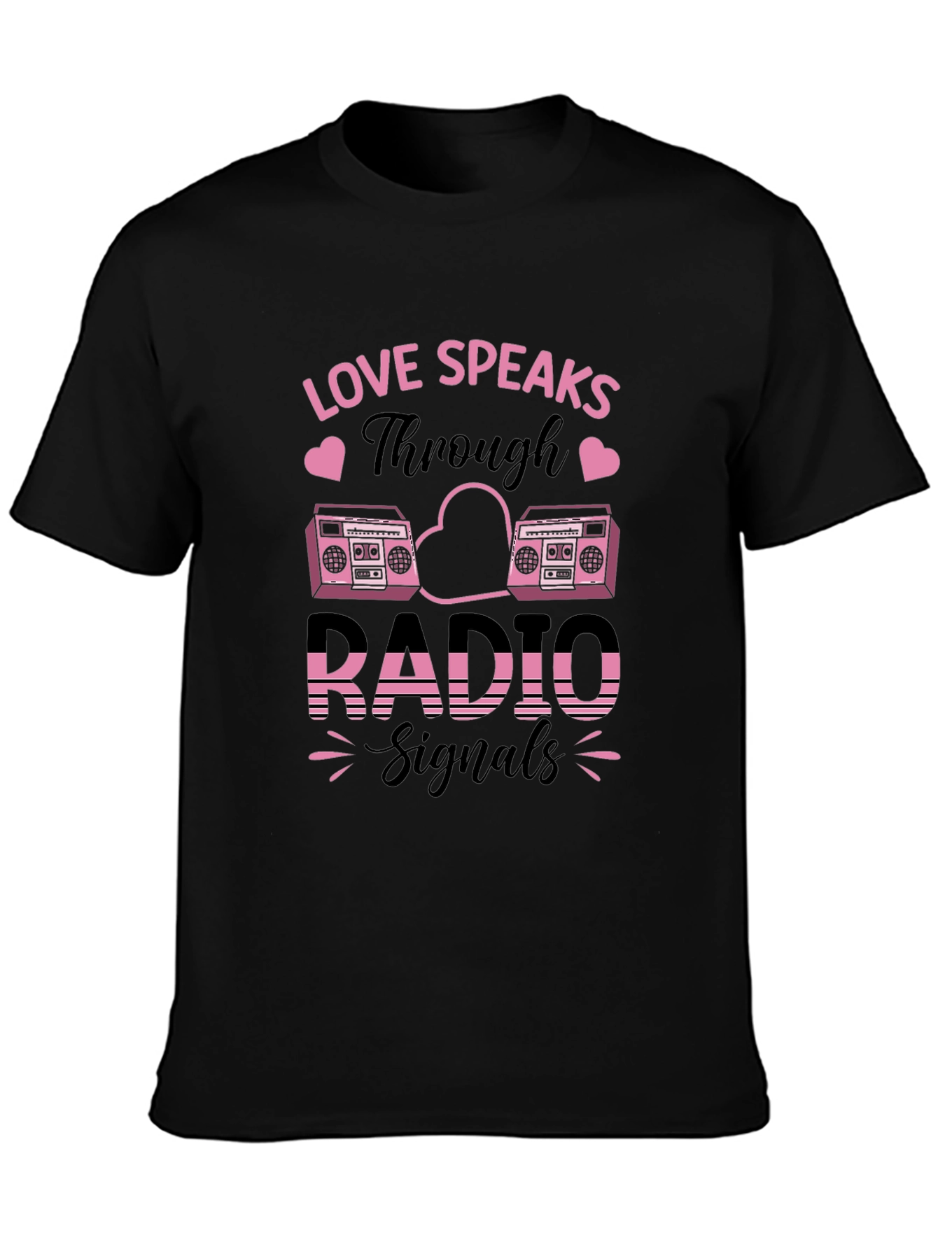 Love Speaks Through Radio Signals Graphic Tee