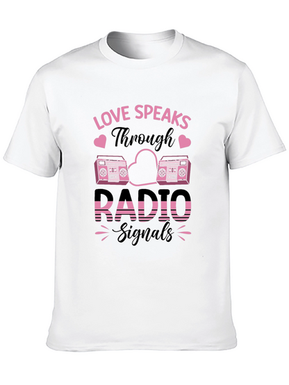 Love Speaks Through Radio Signals Graphic Tee