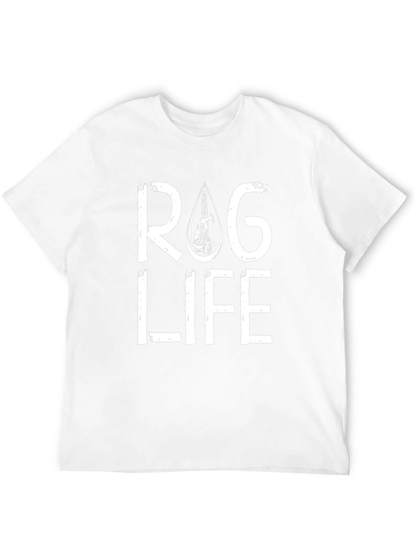 RAG Life Graphic Print Black T-Shirt Casual Wear