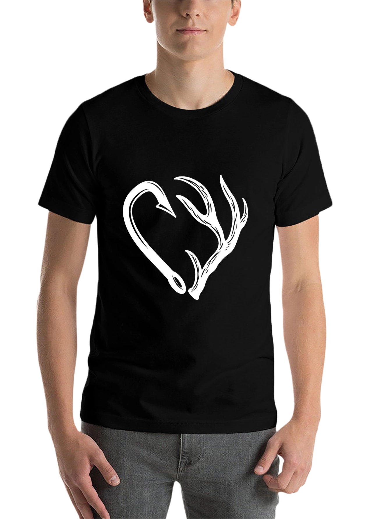 Hooked on the Hunt T-Shirt - Black