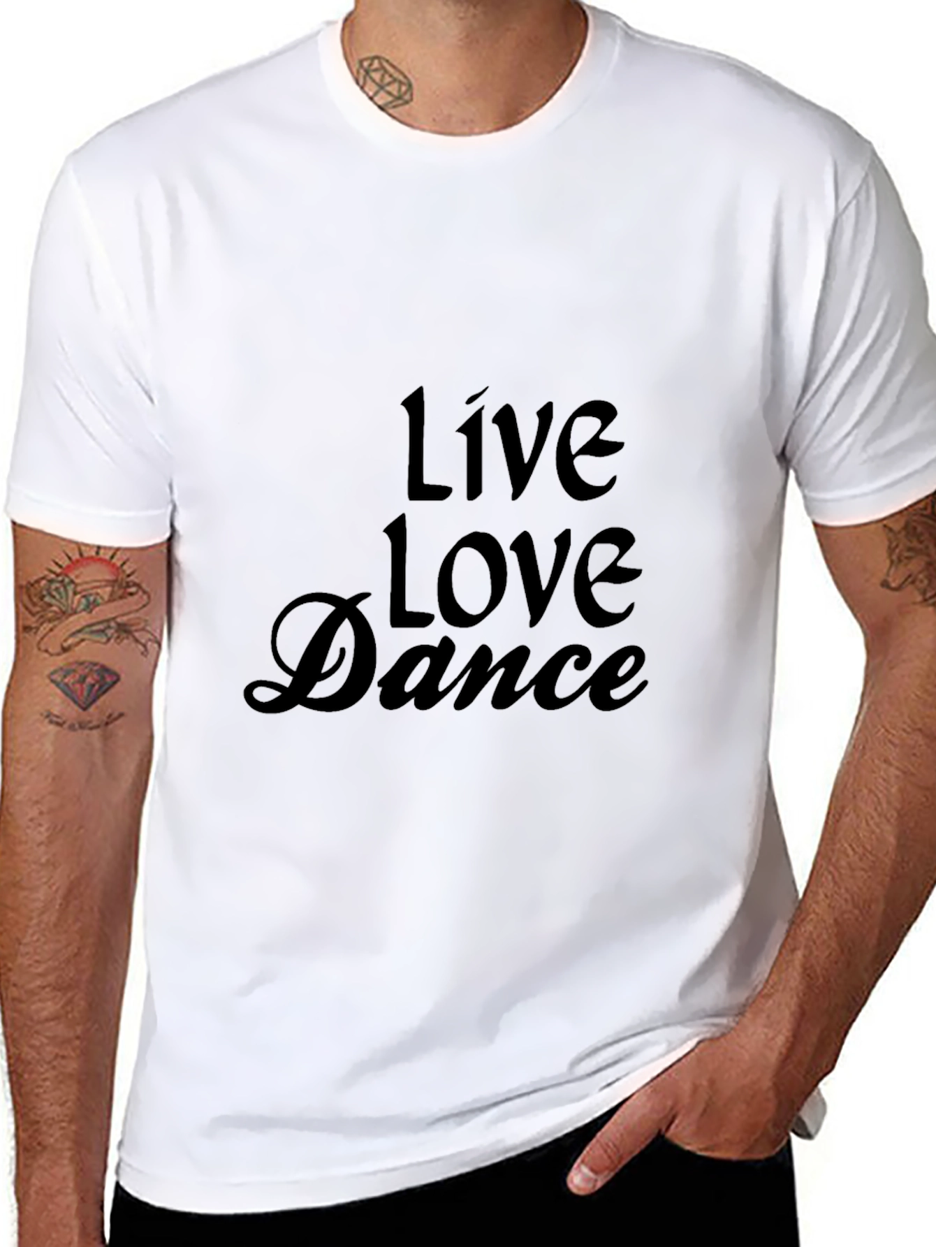 Live Love Dance Graphic Tee - Black