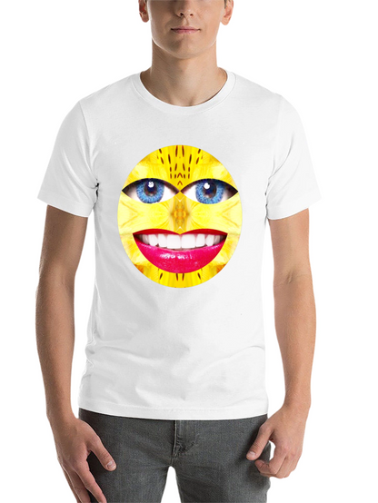 Surreal Face Graphic Black T-Shirt