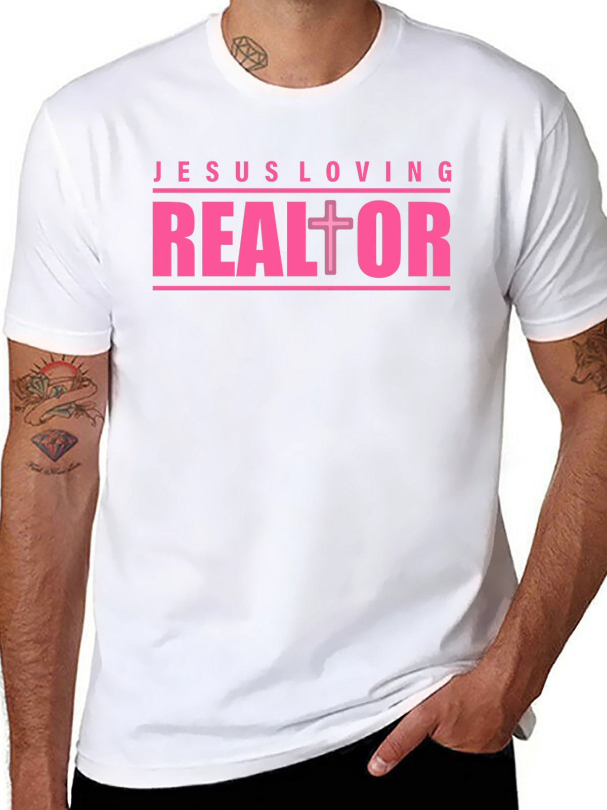 Jesus Loving Realtor Graphic T-Shirt