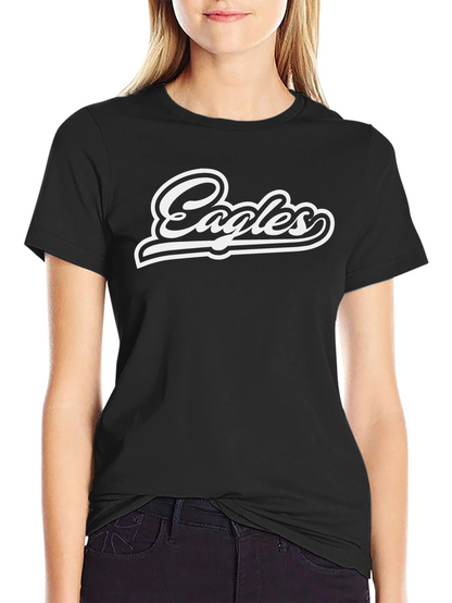 Eagles Black Graphic T-Shirt - Stylish Fan Apparel