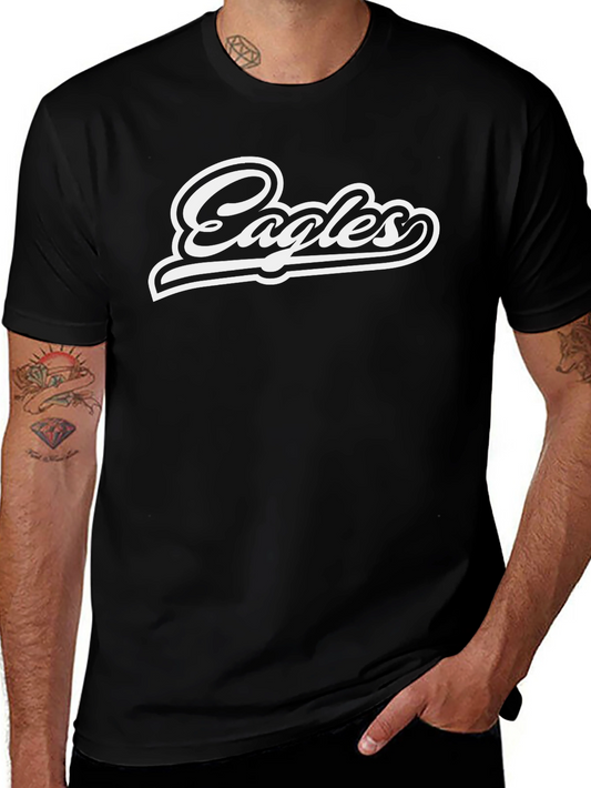 Eagles Black Graphic T-Shirt - Stylish Fan Apparel