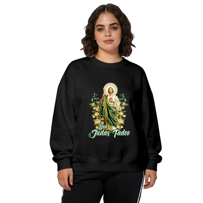 San Judas Tadeo Religious Saint Graphic Crewneck Sweatshirt