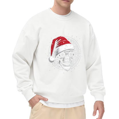 Gothic Santa Skull Dark Christmas Crewneck Sweatshirt