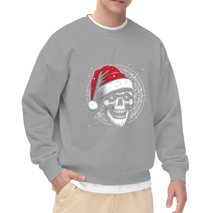 Gothic Santa Skull Dark Christmas Crewneck Sweatshirt