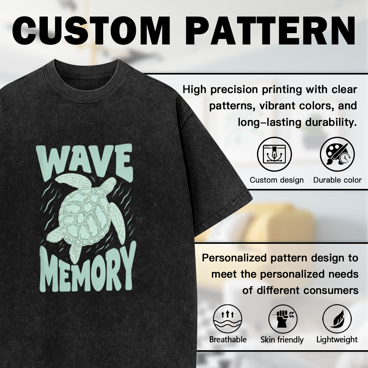 Wave Memory Sea Turtle Graphic