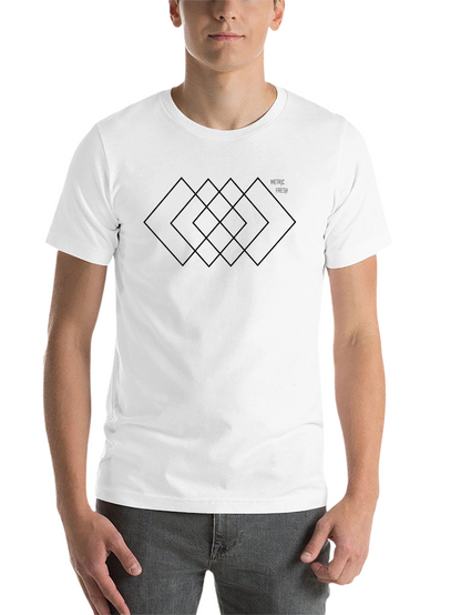 Modern Geometric Black T-Shirt