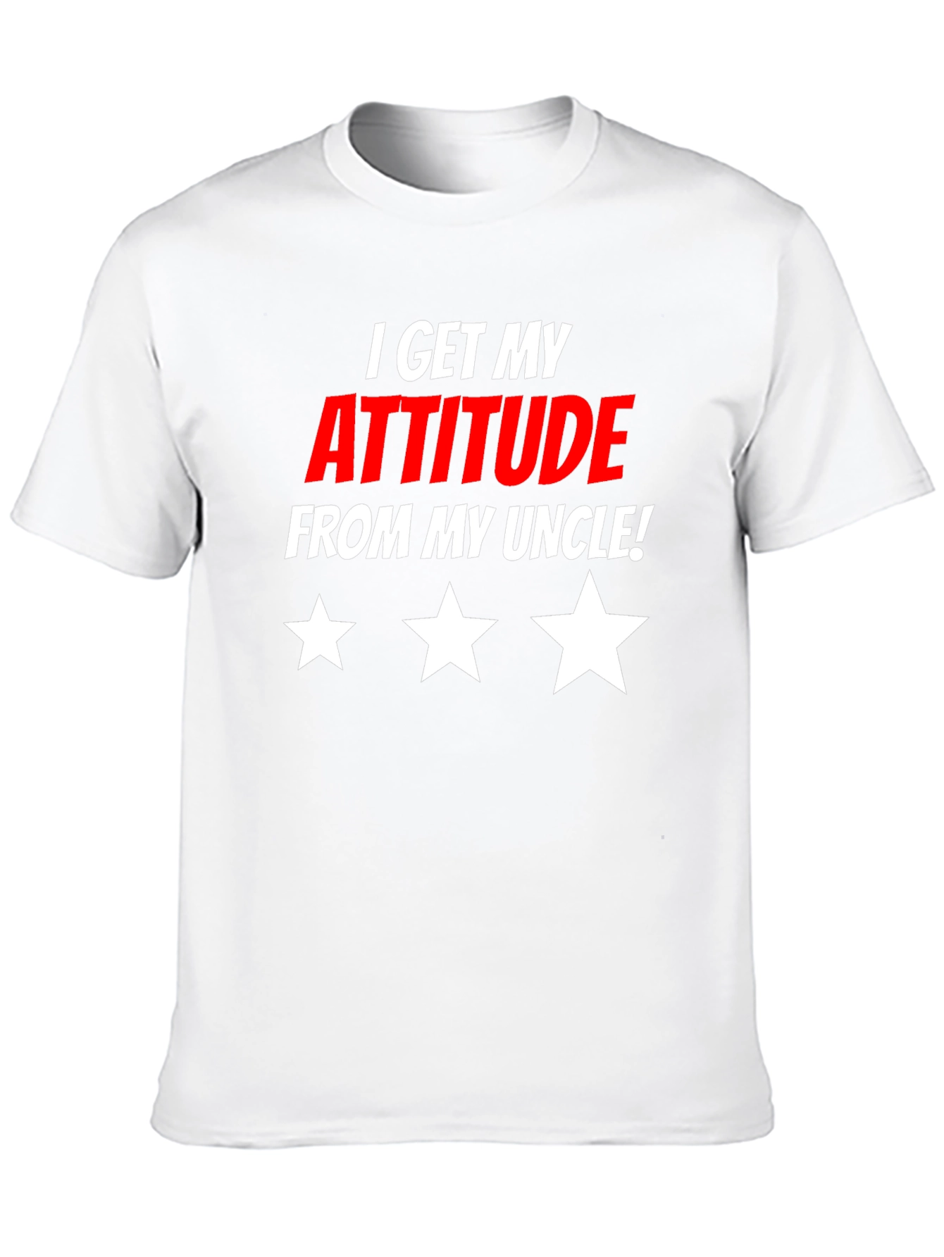 Attitude From Uncle Graphic T-Shirt