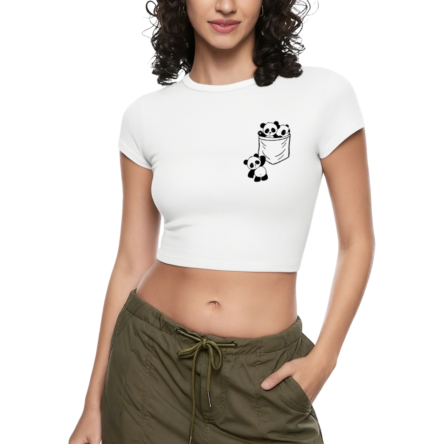 Don¡¯t Be Jealous Black Queen 60s Retro Gold Print Crop Top