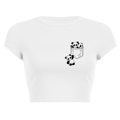 Don¡¯t Be Jealous Black Queen 60s Retro Gold Print Crop Top