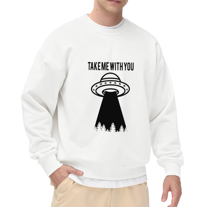 French Horn Heartbeat Music Lover Instrument Graphic Crewneck Sweatshirt