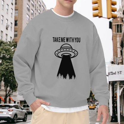 French Horn Heartbeat Music Lover Instrument Graphic Crewneck Sweatshirt