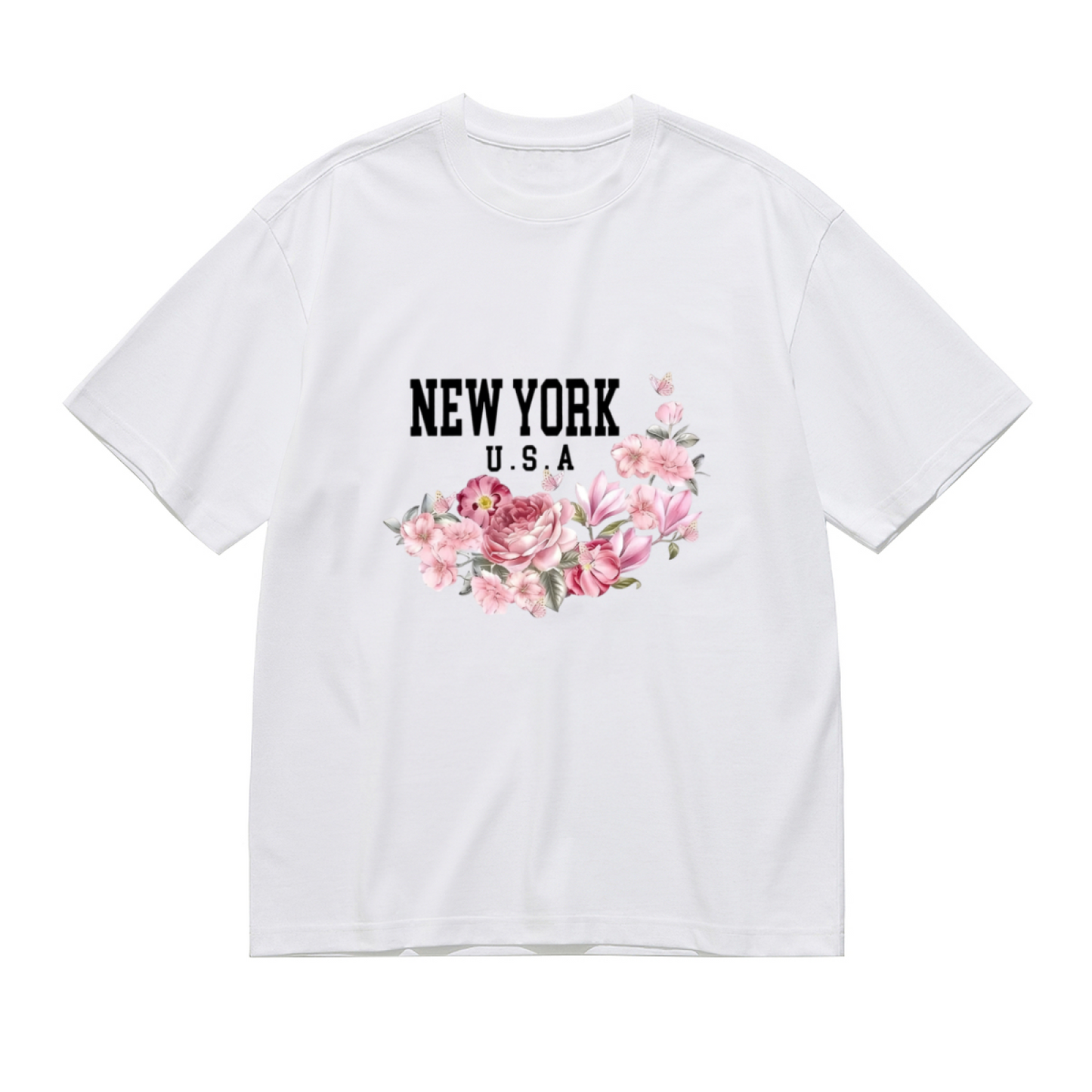 Soft Lavender Twin Purple Roses Minimal Floral Shirt